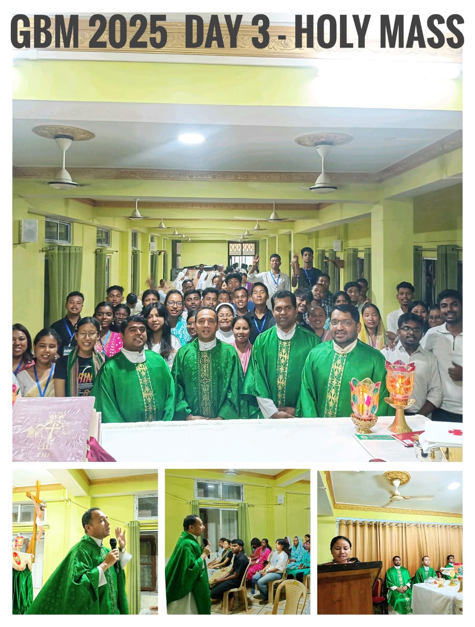 Day 3 of AGYC's GBM - Holy Mass Celebration
