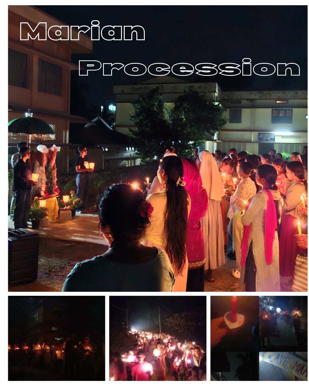 Many parishes in the Archdiocese of Guwahati came together to celebrate the Marian Procession today, making it a truly wonderful experience!