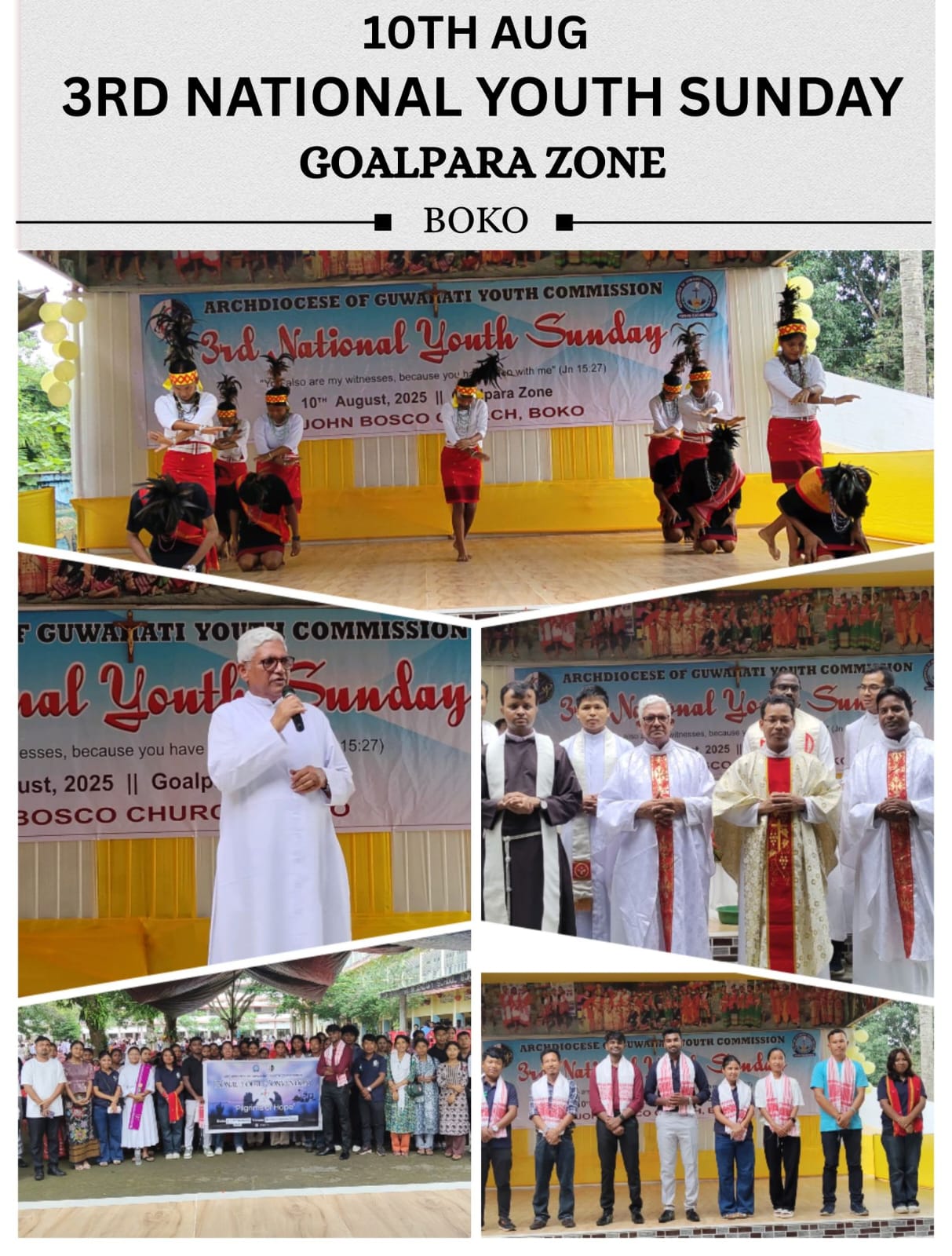 On August 10th AGYC successfully conducted the National Youth Sunday of Goalpara Zone at St John Bosco Parish, Boko!