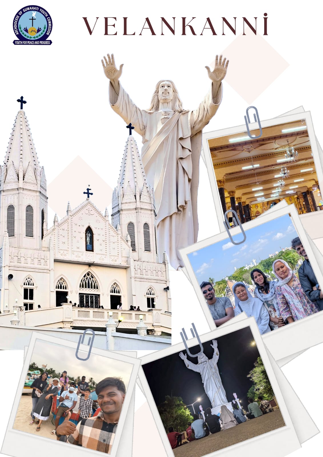 AGYC team arrived at the holy shrine of Velankanni