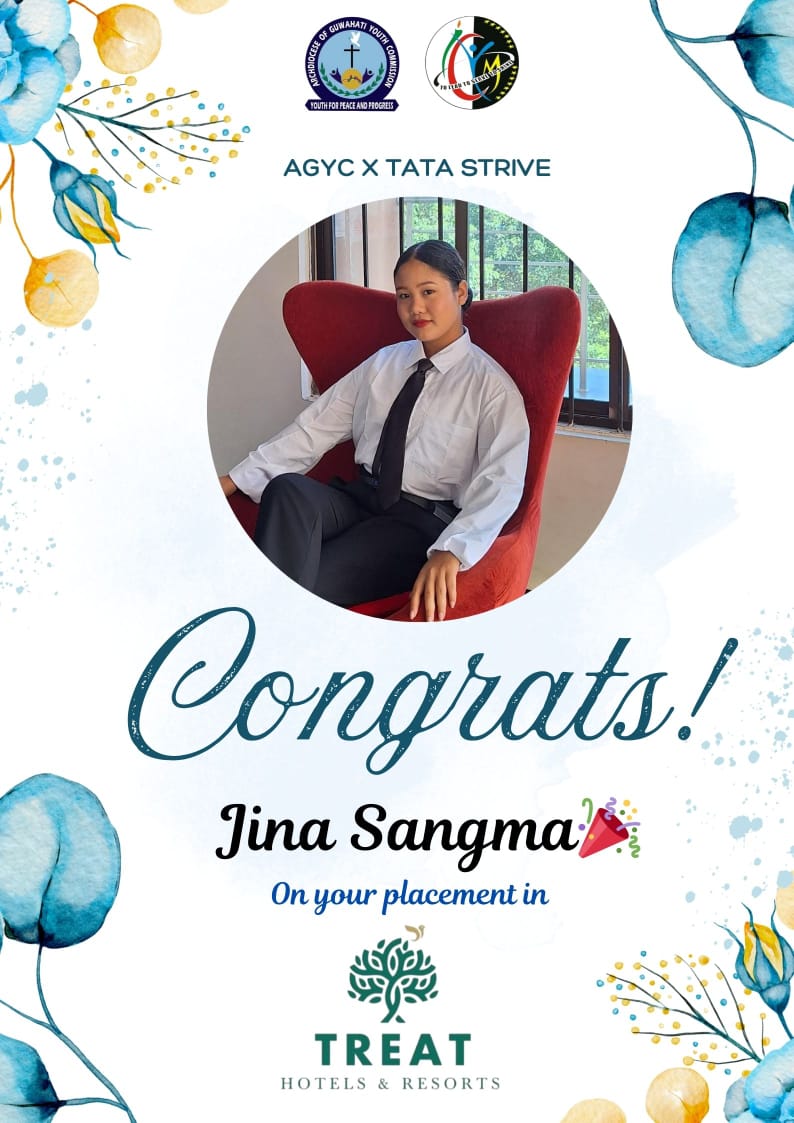  Congrats to Jina Sangma on securing a placement
