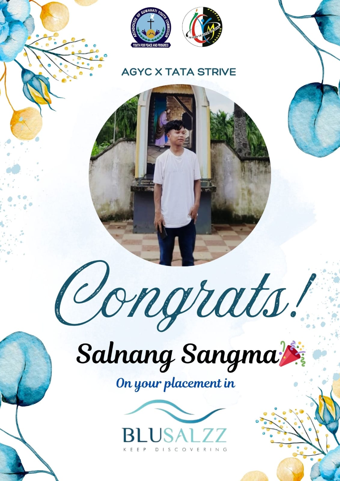 Congrats to Salnang Sangma on Urban Suites Placement!